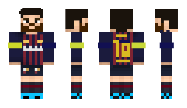 Minecraft скин по нику MiamiMessi