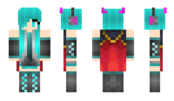 Minecraft skin MeLuka