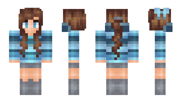 Minecraft skin BlueGirl_