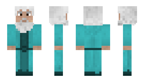 Minecraft skin GandalfTurquoise