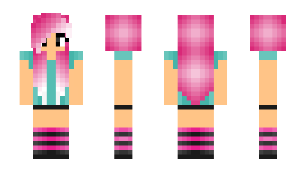 Minecraft skin RainbowWolfx