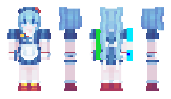 Minecraft skin HastsuneMiku