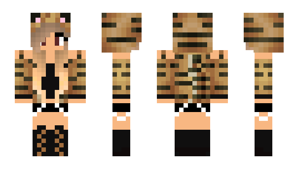 Minecraft skin Tigr_girl