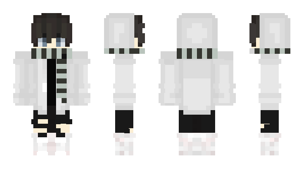 Minecraft skin WhiteScarf