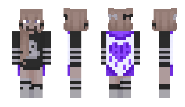 Minecraft скин по нику CuteGothEgirl