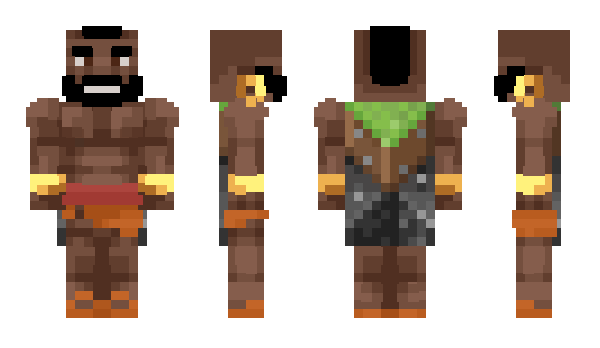 Minecraft skin Qbes