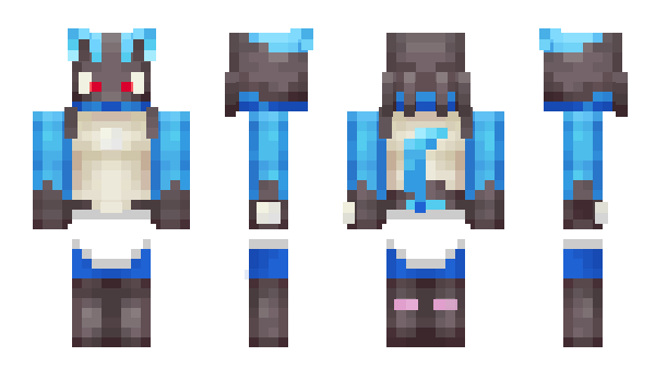 Minecraft skin PaddedLucario