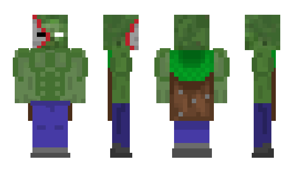 Minecraft скин по нику Zombifie