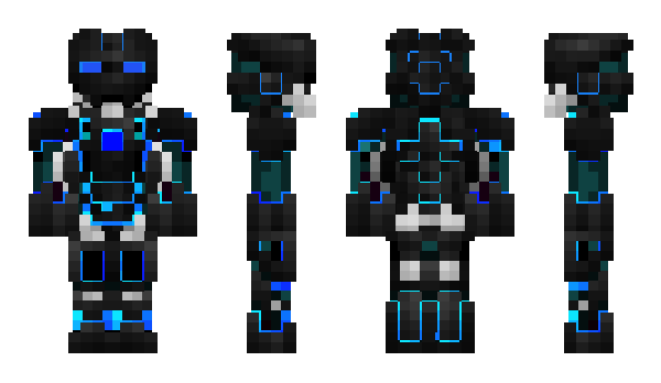 Minecraft skin svarteriddaren