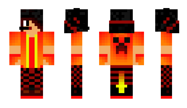 Minecraft skin WolvenFire