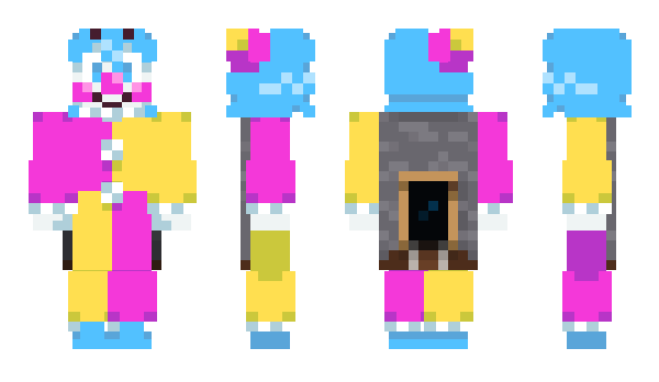 Minecraft скин по нику RayTheClown69