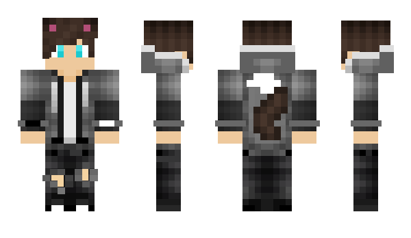 Minecraft скин по нику AshenWolf_VT