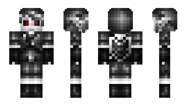 Minecraft skin Halbschatten