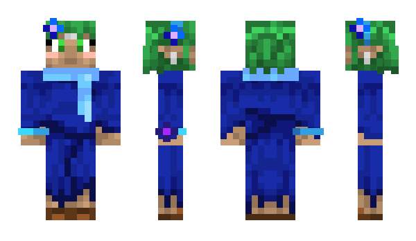 Minecraft skin blueflower