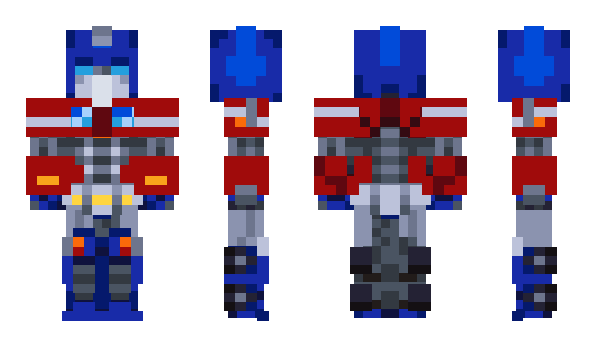 Minecraft skin OptimusPrime3