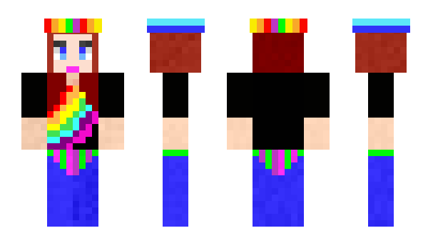 Minecraft skin RainbowEndermen
