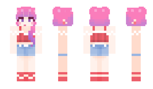 Minecraft скин по нику Vivid_Pink
