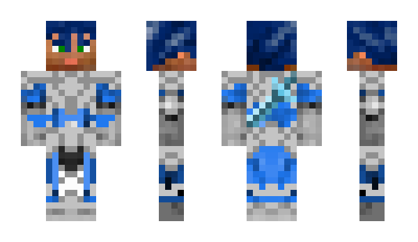 Minecraft skin BlueSoldier