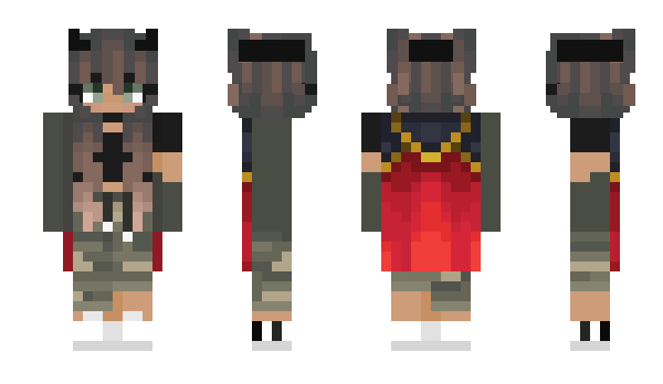 Minecraft skin WarriorGirlToo