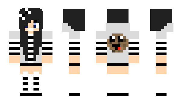 Minecraft skin 2girl03