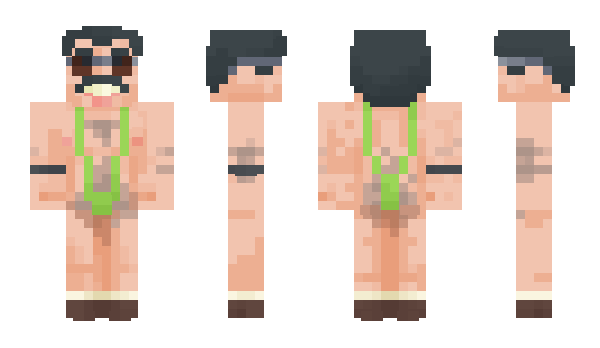 Minecraft skin Borat