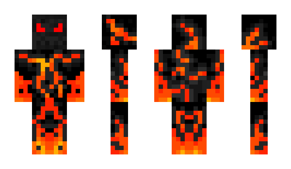 Minecraft skin Fire_Full