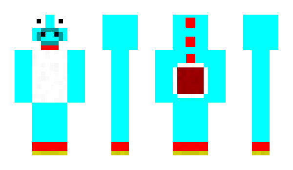 Minecraft skin LightBlueYoshi