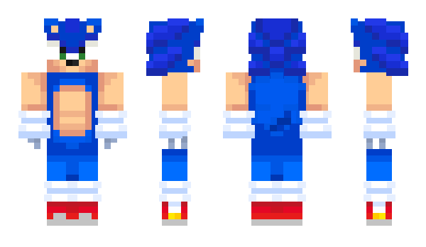 Minecraft skin Sonic_4