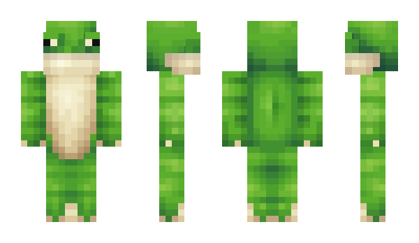 Minecraft skin Frogboi