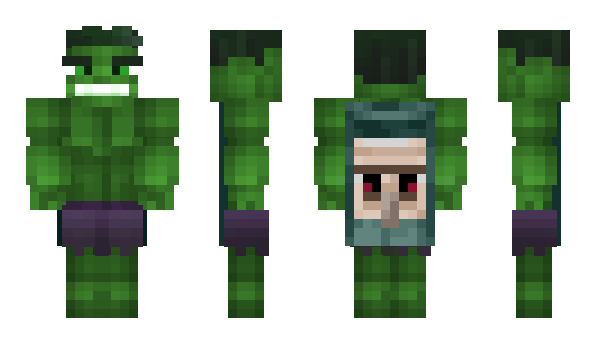 Minecraft skin Hulk