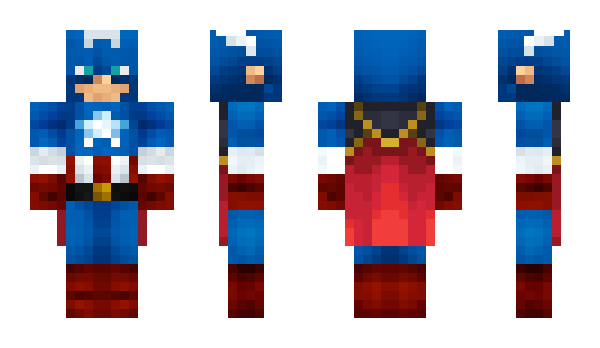 Minecraft skin KaptanAmerika