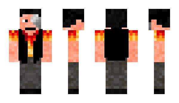 Minecraft skin firehalo