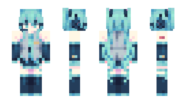 Minecraft скін по ніку Miku67420