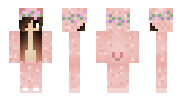 Minecraft skin pinkybear