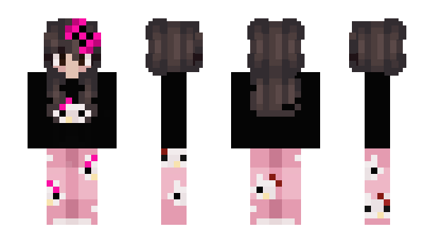 Minecraft skin hellokittyyyyyyy