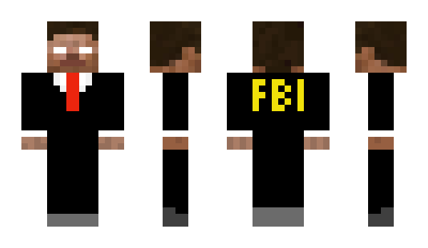 Minecraft skin FBI808