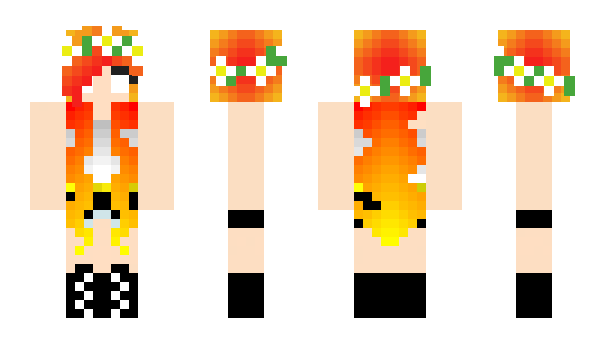 Minecraft skin Flaming_FireGirl