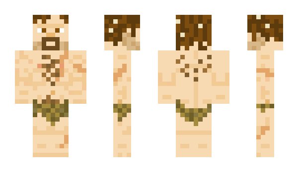 Minecraft skin CaveManVillager