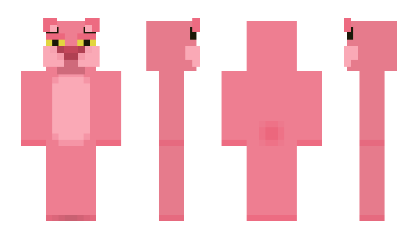 Minecraft skin pink_panter
