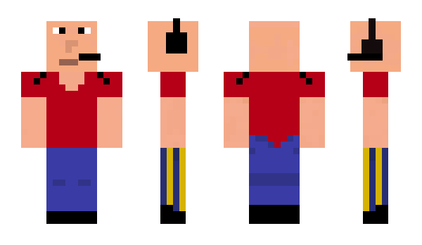 Minecraft skin Zalupenko