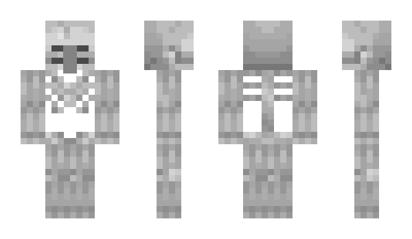 Minecraft skin Skeletonvillager
