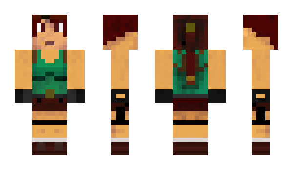 Minecraft skin towelgirl