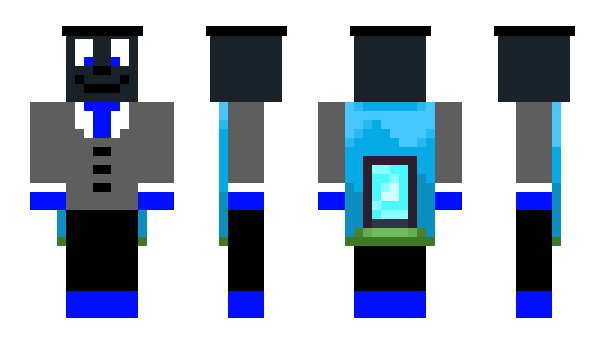 Minecraft скин по нику blue_e_blue