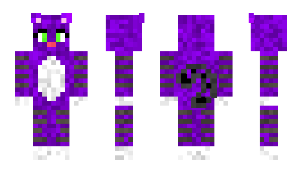 Minecraft скін по ніку purpletiger34