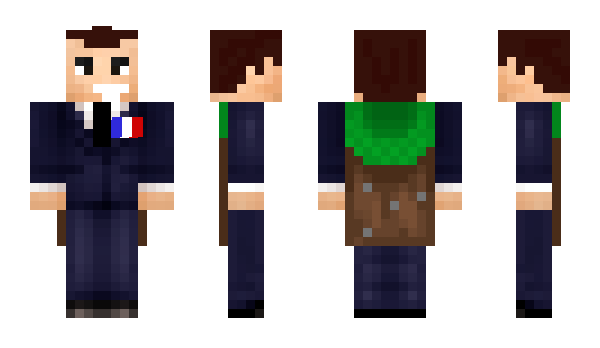 Minecraft skin EmanuelMacron