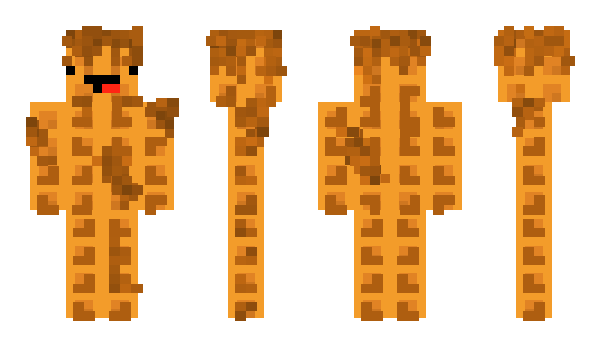 Minecraft скин по нику Waffluxe