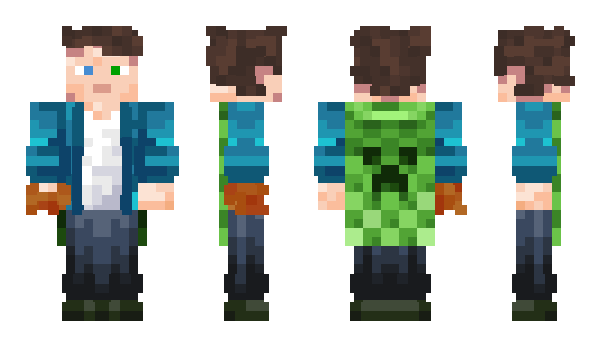 Minecraft skin Smaragduk
