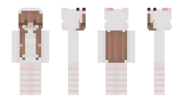 Minecraft skin CoquetteGirl