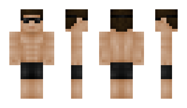 Minecraft skin Swimming