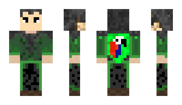 Minecraft skin CaballeroVerde